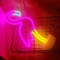 Pink Flamingo LED Neon Light Sign for Bedroom & Girls Room Decor - USB/Battery Operation Night Lights with Pedestal